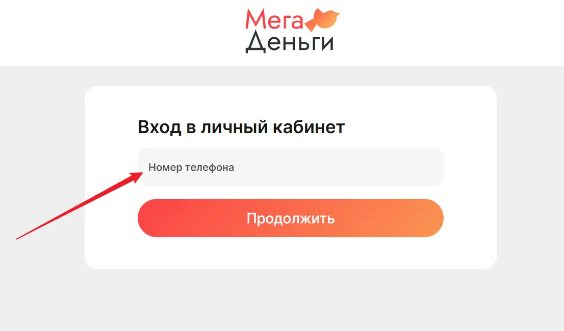 вход по номеру телефона